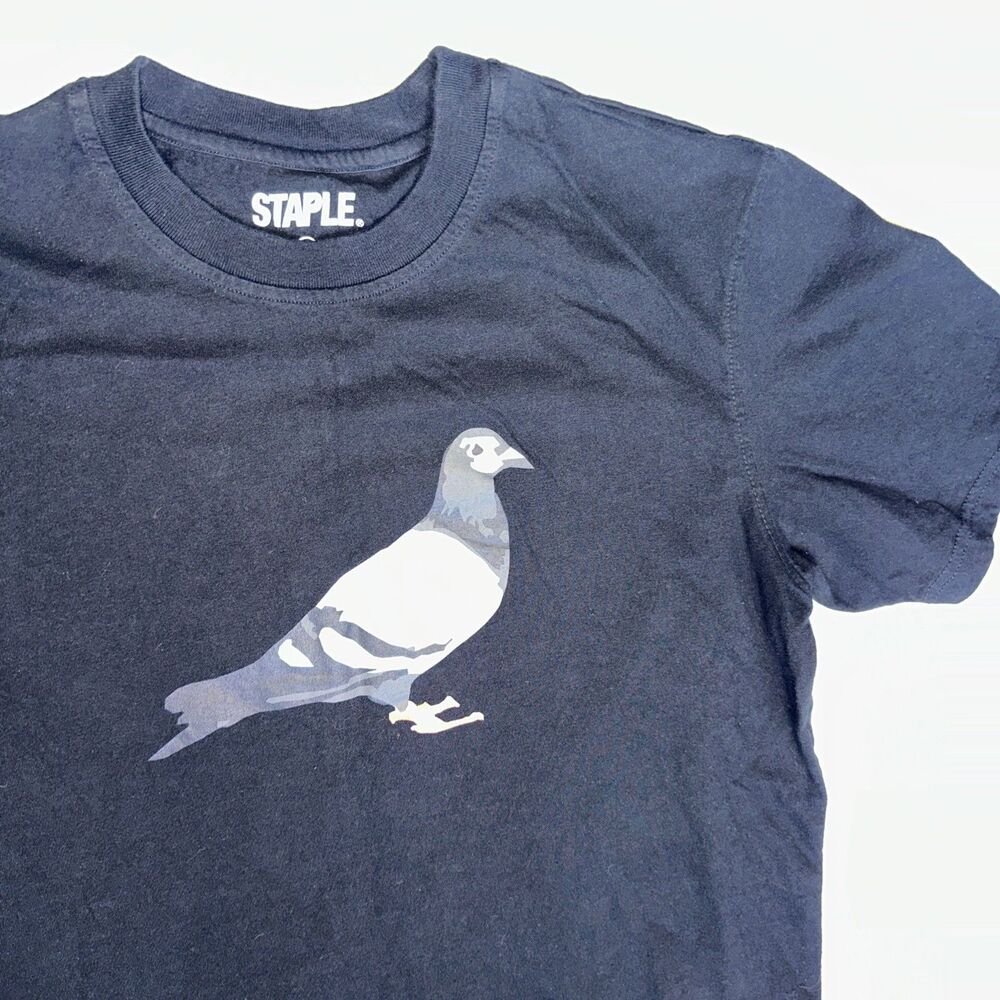 Staple Pigeon T Shirt Mens Large Black T-shirt cotton